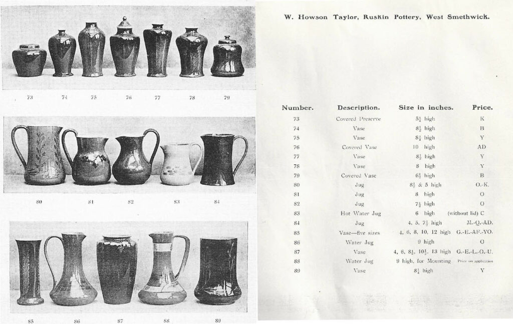 A sample page of the 1905 catalogue.