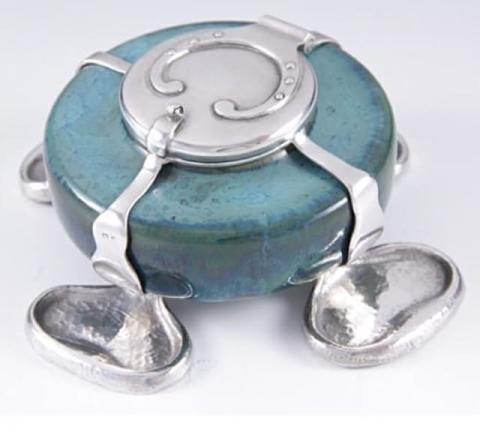 Oliver Baker inkwell 1900 Liberty & Co. cymric